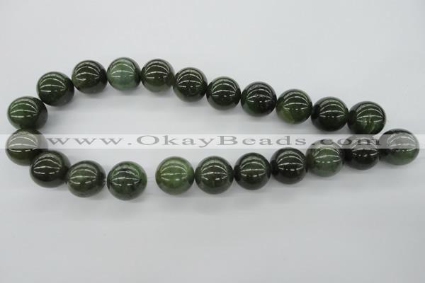 CDJ143 15.5 inches 18mm round Canadian jade beads wholesale