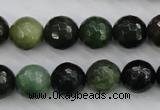 CDJ264 15.5 inches 12mm faceted round Canadian jade beads wholesale