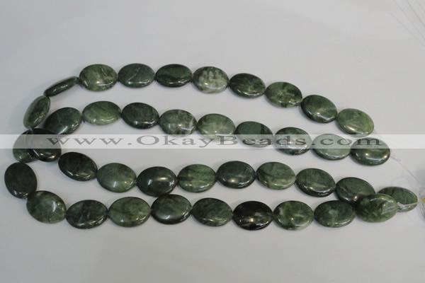 CDJ28 15.5 inches 15*20mm oval Canadian jade beads wholesale