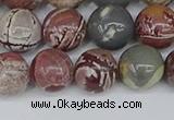 CDJ403 15.5 inches 10mm round sonoran dendritic jasper beads