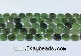 CDJ411 15.5 inches 10mm faceted square Canadian jade beads