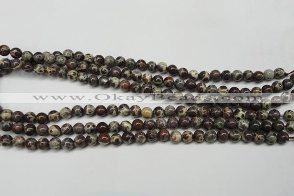 CDM02 15.5 inches 6mm round African dalmatian jasper beads