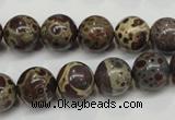 CDM05 15.5 inches 12mm round African dalmatian jasper beads