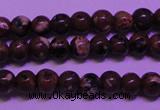 CDM50 15 inches 4mm round strawberry dalmatian jasper beads