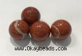 CDN1017 25mm round red jasper decorations wholesale