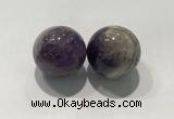 CDN1035 30mm round amethyst decorations wholesale