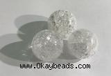 CDN1037 30mm round crackle quartz decorations wholesale