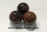 CDN1062 30mm round mahogany obsidian decorations wholesale