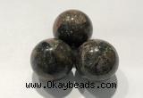 CDN1066 30mm round grey opal decorations wholesale