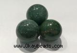 CDN1077 30mm round green biotite decorations wholesale