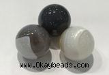 CDN1090 30mm round agate decorations wholesale