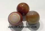 CDN1095 30mm round agate decorations wholesale