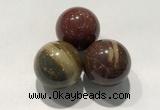 CDN1109 30mm round brecciated jasper decorations wholesale