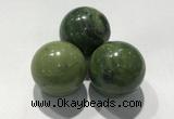 CDN1151 30mm round Canadian jade decorations wholesale