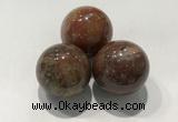 CDN1163 30mm round jasper decorations wholesale