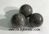 CDN1166 30mm round jasper decorations wholesale