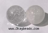 CDN1200 40mm round white crystal decorations wholesale