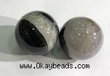 CDN1206 40mm round druzy agate decorations wholesale