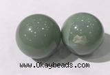 CDN1248 40mm round green aventurine decorations wholesale