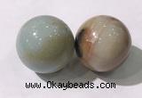 CDN1253 40mm round amazonite decorations wholesale