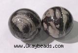 CDN1304 40mm round jasper decorations wholesale