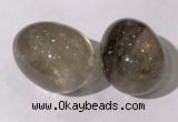 CDN1331 35*45mm egg-shaped smoky quartz decorations wholesale