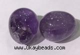 CDN1333 35*45mm egg-shaped amethyst decorations wholesale