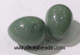 CDN1360 35*45mm egg-shaped green aventurine decorations wholesale