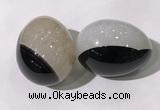 CDN1365 35*45mm egg-shaped druzy agate decorations wholesale