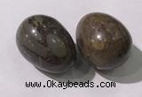 CDN1400 35*45mm egg-shaped tiger skin jasper decorations wholesale