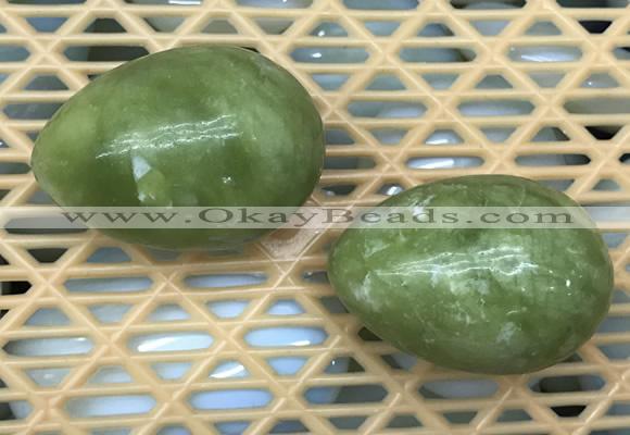 CDN339 35*50mm egg-shaped olivine decorations wholesale