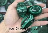 CDN37 25*40mm - 30*45mm egg-shaped natural malachite decorations