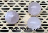 CDN370 25mm round rose quartz decorations wholesale