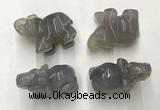 CDN386 20*40*30mm elephant grey agate decorations wholesale