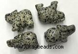 CDN391 20*40*30mm elephant dalmatian jasper decorations wholesale