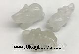 CDN402 25*50*35mm elephant white jade decorations wholesale