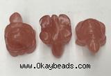 CDN433 28*45*22mm turtle cherry quartz decorations wholesale