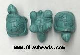 CDN435 28*45*22mm turtle imitation turquoise decorations wholesale