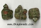 CDN442 28*45*22mm turtle unakite decorations wholesale