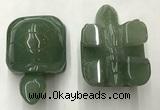 CDN458 38*55*28mm turtle green aventurine decorations wholesale