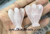 CDN471 30*40mm angel rose quartz decorations wholesale