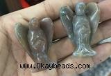 CDN476 30*40mm angel Indian agate decorations wholesale