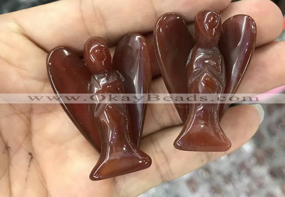 CDN477 30*40mm angel red agate decorations wholesale