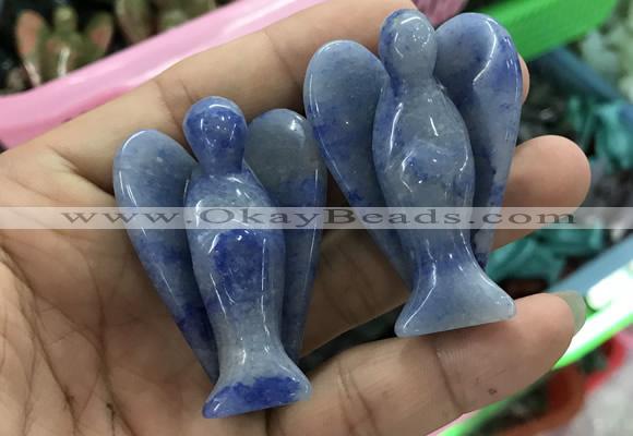 CDN494 35*50mm angel blue aventurine decorations wholesale