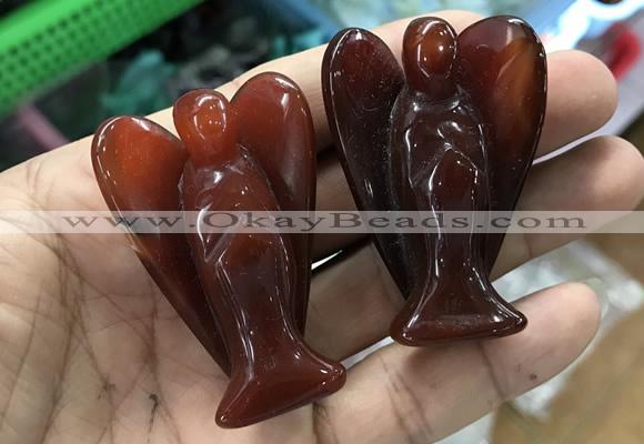 CDN499 35*50mm angel red agate decorations wholesale