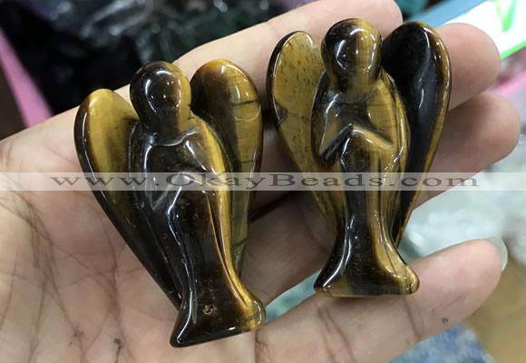 CDN504 35*50mm angel yellow tiger eye decorations wholesale