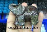 CDN517 33*65*45mm elephant dragon blood jasper decorations wholesale