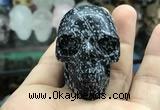 CDN555 35*50*40mm skull snowflake obsidian decorations wholesale