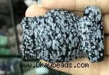 CDN576 35*50mm owl snowflake obsidian decorations wholesale