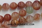 CDQ02 15.5 inches 10mm round natural red quartz beads wholesale